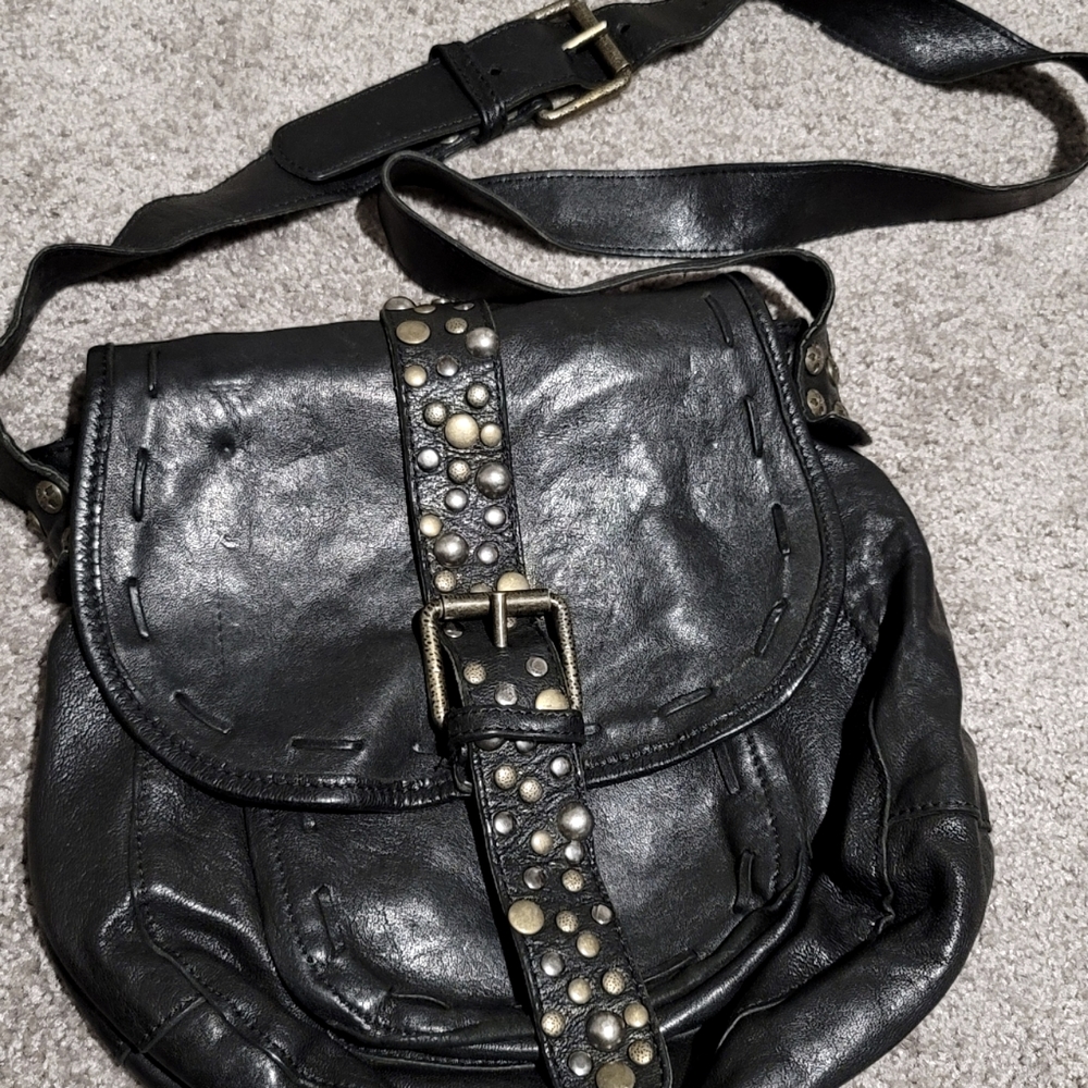 Patricia Nash Leather Studded Crossbody